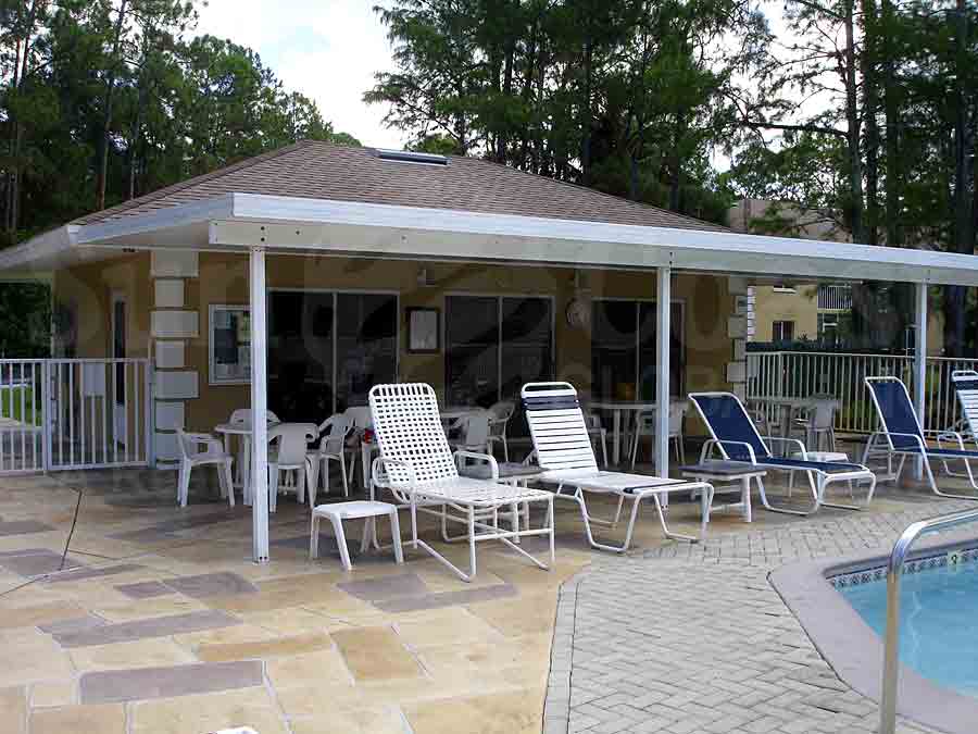 WOODMERE LAKE CLUB Community Pool, Sun Deck Furnishings, and Cabana
